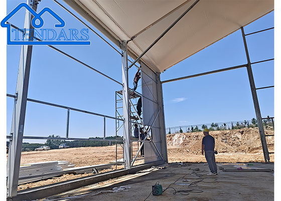 خرید ضد آتش Pvc آلومینیوم کار سنگین خیمه خیمه بار برف 75kg / m2 خیمه ضد آب online manufacture