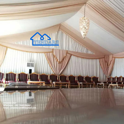 خرید سفارشی ضد آب، مقاومت UV، ضد آتش ساختاری آلومینیومی چادر پادودا سفید برای عروسی online manufacture