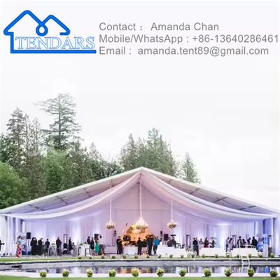 خرید Cuctom Rproof Fireproof Wind Resistant Canopy Marquee Event Party Wedding Tent Event Marquee Tent از این طریق می توان از چادر عروسی استفاده کرد تولید آنلاین