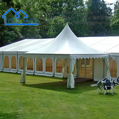 خرید 4x4m کار سنگین چادر مارکیو تقویت شده آلیاژ بار برف 850g / m2 پارچه سنگین برای استفاده صنعتی تولید آنلاین