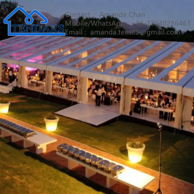 خرید با کیفیت بالا در فضای باز پوشش PVC بزرگ سقف شفاف جشن جشن عروسی چادر online manufacture