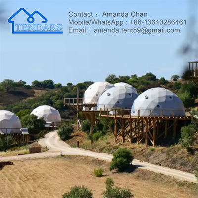 خرید ضدآب، ضدآتش، ضد آفتاب ایگلو گنبد زمستانی چادر هتل چادر ژئودزیکی برای کمپینگ در فضای باز online manufacture