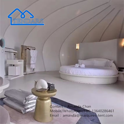 خرید تخصیص شده خانواده حلزون شکل استراحتگاه هتل چادر غشا ساختاری هتل چادر online manufacture