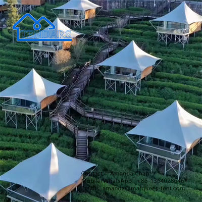 خرید ساختار غشا کششی چادر هتل چند گوشه ای چادر های هتل سفارشی برای هتل online manufacture