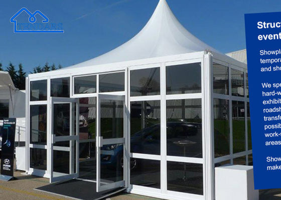 سفارشی جدید PVC 100% ضد بارون 3x3m 4x4m 5x5m 6x6m قاب آلومینیوم خیمه پادگان برای فروش
