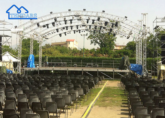 آسان برای جمع آوری آلومینیوم Truss کلیمپ مربع خط شروع ساختار Truss برای کنسرت