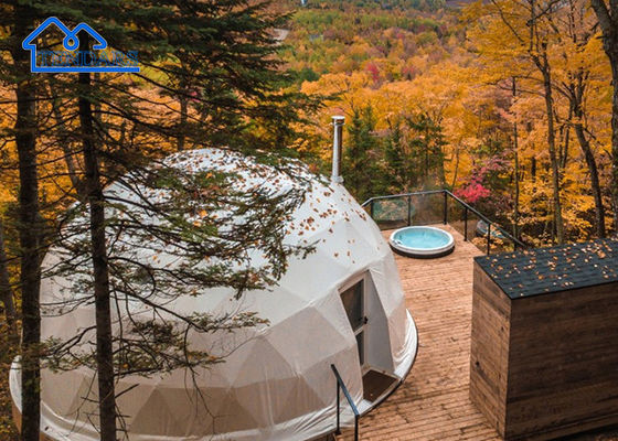 6061/T6 قاب آلومینیومی 5 متر چادر هتل Dia Glamping چادر PVC Canvas لایه دوگانه برای Eco Lodges