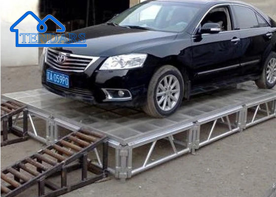 خرپای استیج آلومینیومی سفارشی داغ، استیج متحرک آلومینیومی، پلت فرم صحنه درب بیرون برای کنسرت