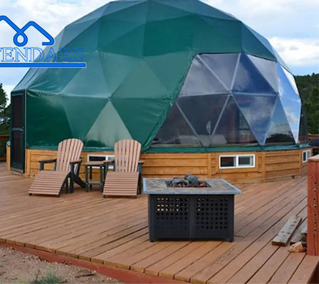 چادر آلومینیوم آلیاژ باغ ایگلو هتل چادر های گنبد شیشه ای ژئودزیک