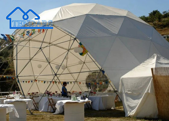 در فضای باز Diy Geo رقص تجاری گنبد چادر شعله Redartant UV مقاوم در برابر آب