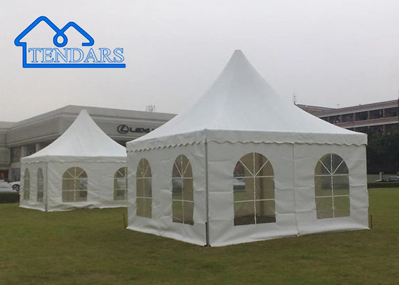 3X3 5X5 6X6 فولاد آلومینیوم سفید Pvc پگودا چادر مارکیو برای مهمانی، رویداد، نمایشگاه، عروسی، ورزش و غیره