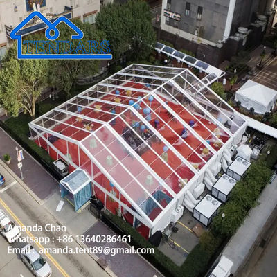 رنگ مدرن سفارشی رنگ بزرگ کیفیت فیشن مارکوی شفاف جشن عروسی چادر برای فروش