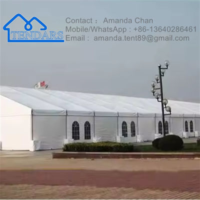 مقاومت UV، ضد شعله در فضای باز آلومینیوم Pvc خیمه انبار خیمه صنعتی برای ذخیره سازی
