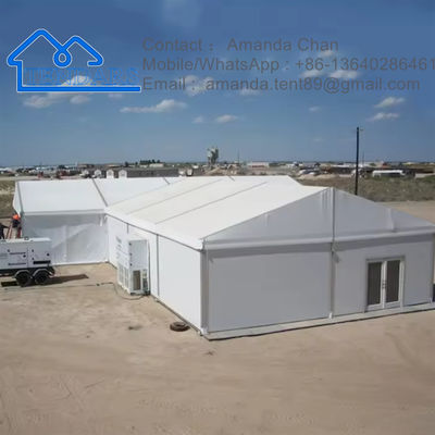 خیمه انبار آلومینیومی در فضای باز ضد آب، مقاوم در برابر اشعه UV، ضد شعله برای انبار صنعتی