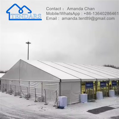 چادرهای جشن سالگرد گالوانیزه چهارچوب PVC پارچه بزرگ ساختار سایبان جانبی قابل جابجایی