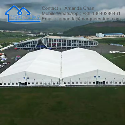 8x12m Ultra Large Hard Pressed Extruded Aluminum Alloy 6061/T6 چادر مهمانی خیمه های جداکننده با پنجره ها