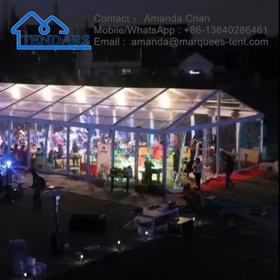 10x20 متر آریانا سخت فشار آلومینیوم آلیاژ 6061 / T6 پارتی چادر خیمه سیستم لنگر استاندارد اروپایی
