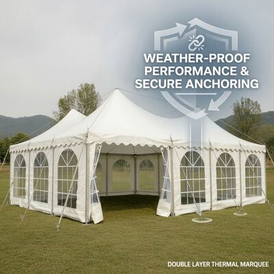 30x45m Oval Shape G Series A-Frame A-Frame Marquee Party Tent Waterproof Elegant Oval Design Fashion Show Runway