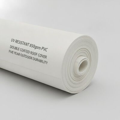 سایبان پارچه ای دو روکش سقف چادر پارتی PVC 850 گرمی مقاوم در برابر اشعه ماوراء بنفش سایبان با دوام پنج ساله در فضای باز